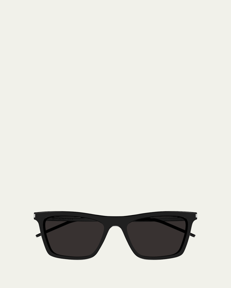 Rectangle Semi-Transparent Acetate Sunglasses